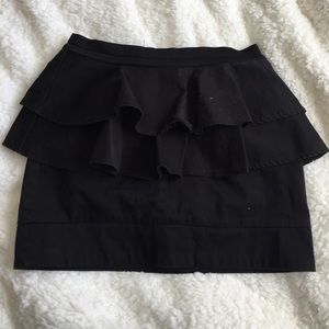 Black Ruffle mini skirt