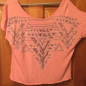 Pink tunic top