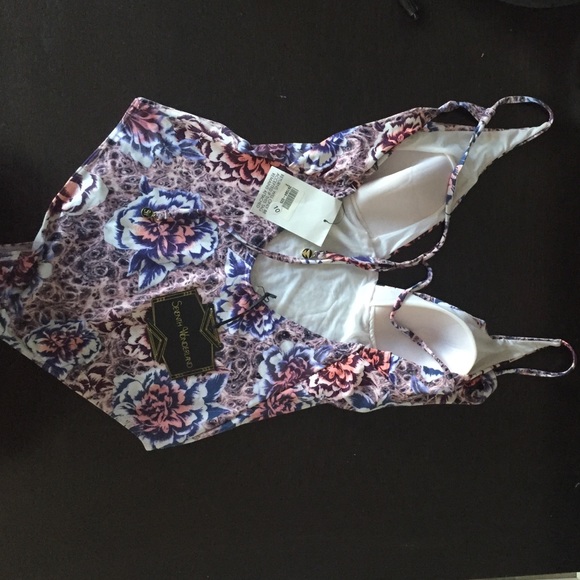 NWT Floral One Piece by Seventh Wonderland - Picture 2 of 2