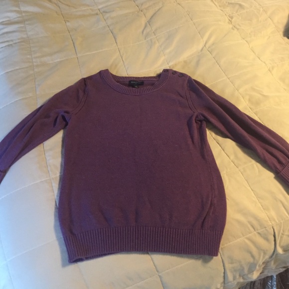 Purple sweater from Banana Republic