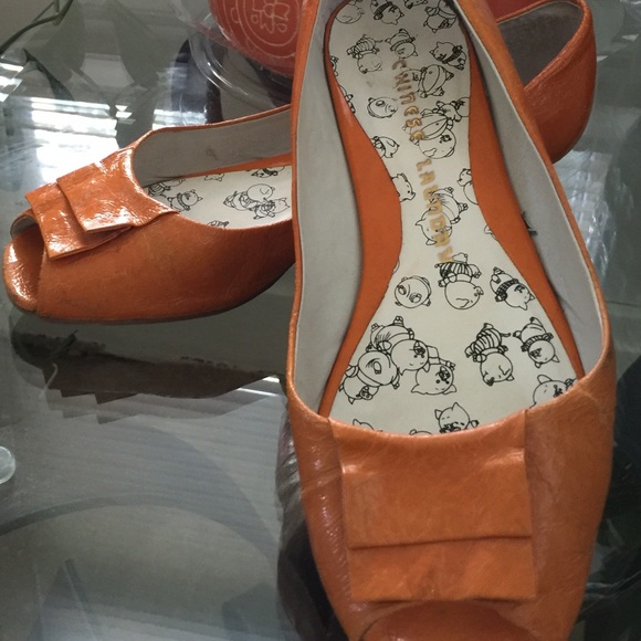 Chinese Laundry Orange peep-toe Shoes