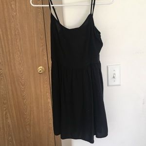 black backless American eagle dress