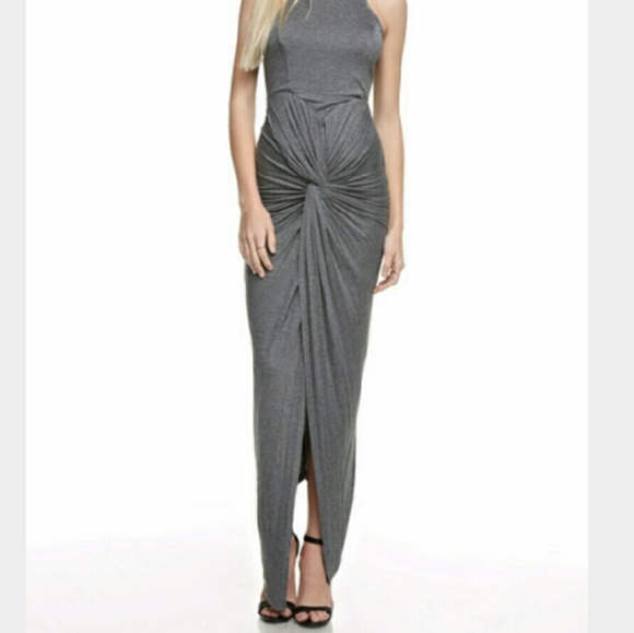 Black Twist Knot Maxi Dres