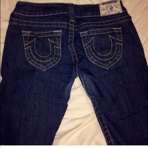 True religion dark skinny jeans