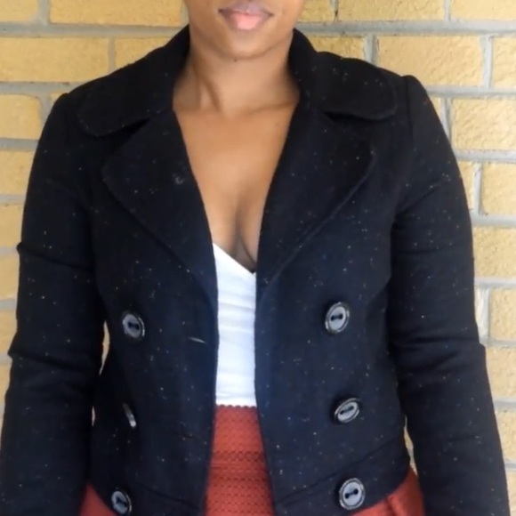 Charlotte Russe cropped Peacoat - Picture 1 of 3