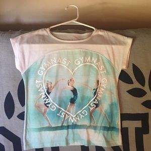 Justice Kids Gymnastics shirt. Used.