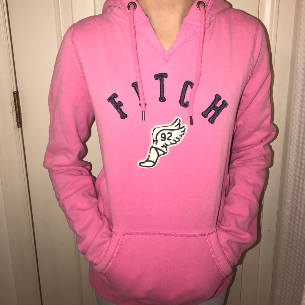Pink Abercrombie & Fitch hoodie