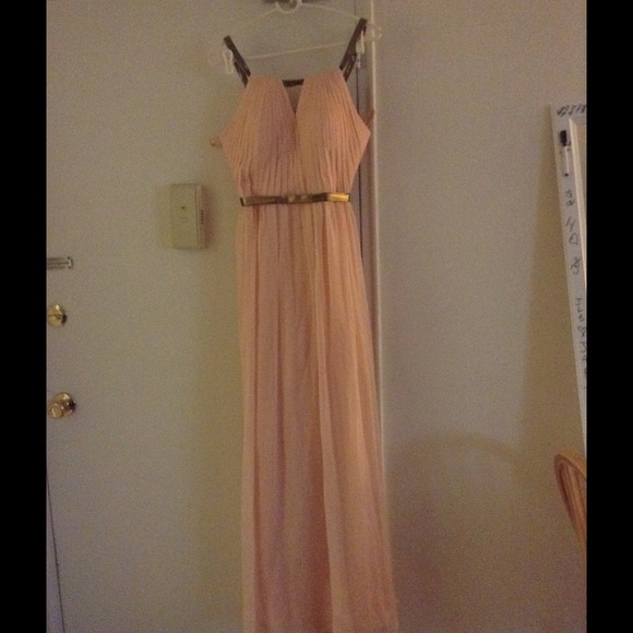 Grecian floor length dress