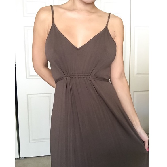 Victoria's Secret brown maxi dress