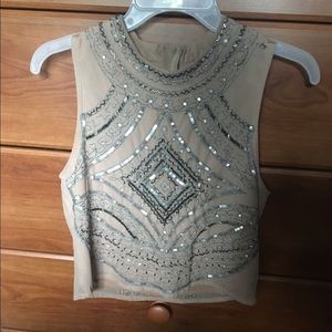 Gorgeous embellished ecoté top
