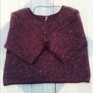 Free people maroon sweater