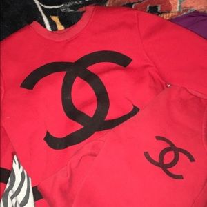 Chanel Sweatpants and Sweatshirt