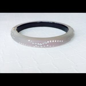 Alexis Bittar Lucite and CZ Cuff Bracelet