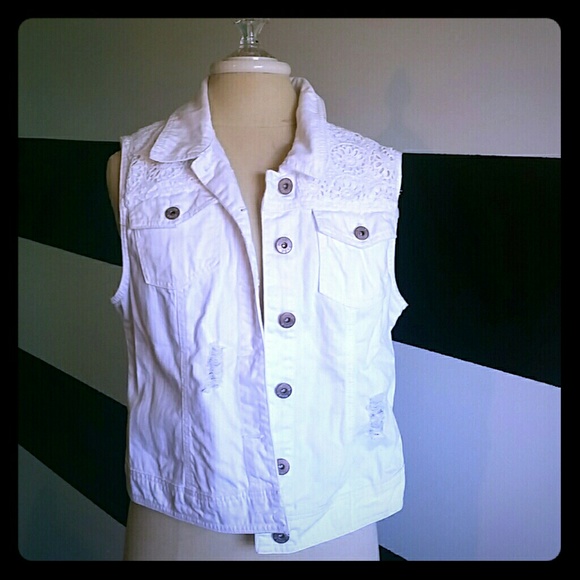 White Vest, worn once