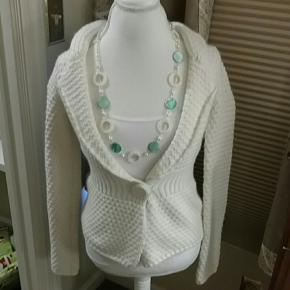 👸 White House Black Market Small Sweater Cardigan