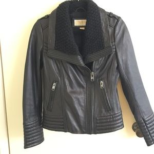 Michael kors leather Moto jacket