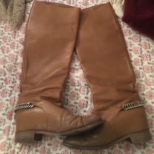Christian Loubotin tan boots