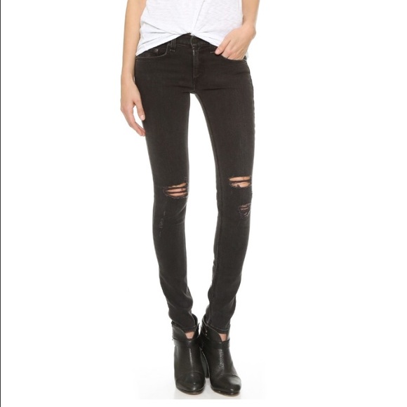 ISO Rag and Bone jeans in Rock w/ holes!!