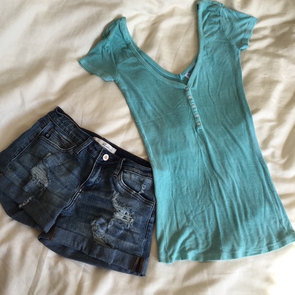 Survival Short Sleeve Teal Shirt