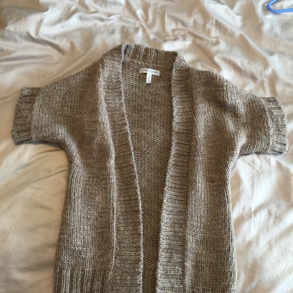 Cute vest sweater tan.