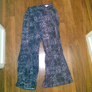 Others Follow purple stretchy palazzo beach pants