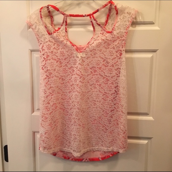 SOLD—-Summer floral top - Picture 2 of 3