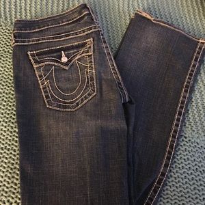 True Religion jeans with Swarovski crystals.