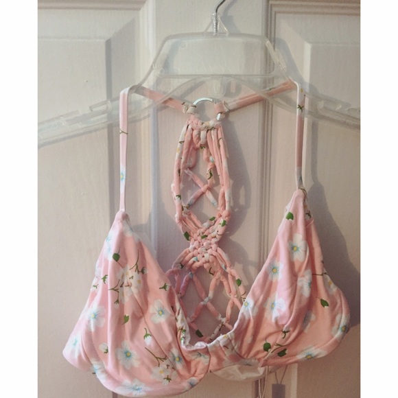 Frankie's pansies bikini top