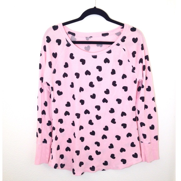 NWOT Thermal Long Sleeve Heart Tee!
