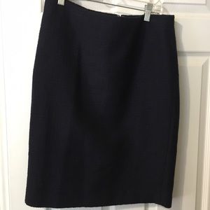 EUC Talbots Navy Pencil Skirt size 8
