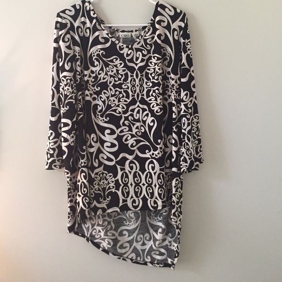 Cato black and white blouse