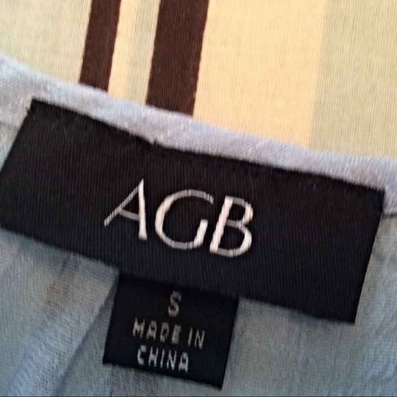 Sale!! NWT AGB Blue Ombré Gauze Top - Picture 4 of 4