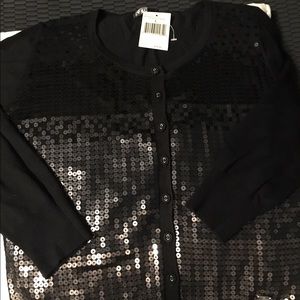 Black sequin sweater Guess