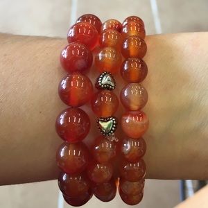Carnelian healing stone bracelet❤️❤️❤️