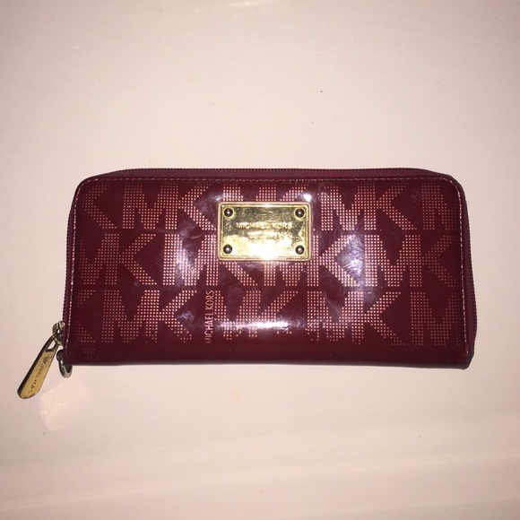 Red Michael Kors wallet