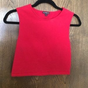 Express Red Crop Top