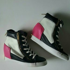 Betsey Johnson Lavitaa Colorblock Wedge Sneakers