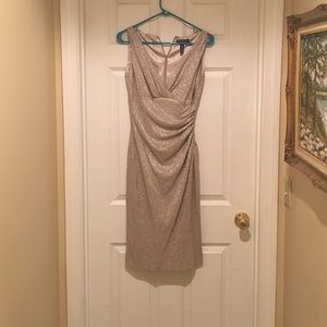 Ralph Lauren gold silver dress
