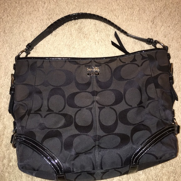 Women's black coach purse