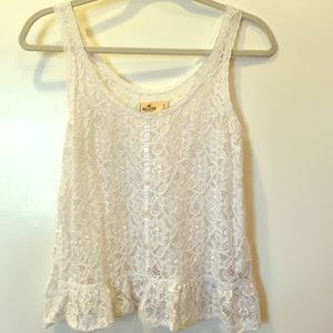 Hollister white tank