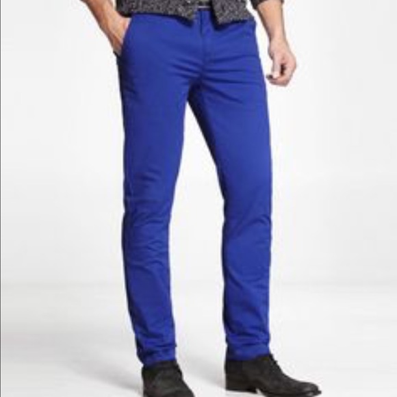 Express Other - Electric Blue slim fit chinos