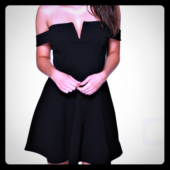 Off shoulder skater dress