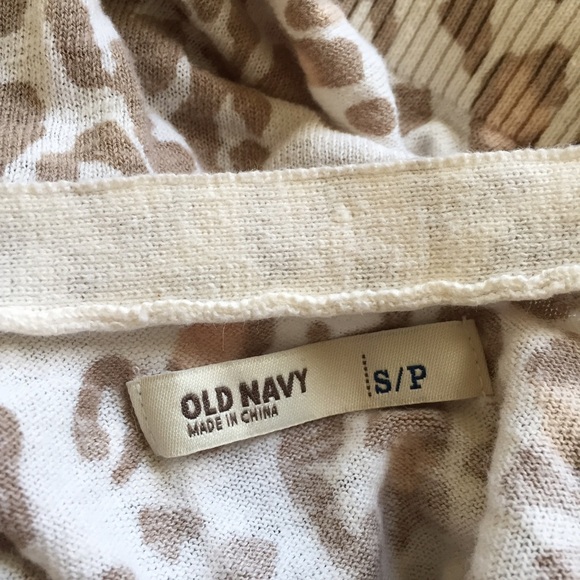 💟 Old Navy Leopard Open-Front Cardigan - Picture 4 of 4