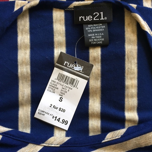 rue21 Striped Hi-Low Tank - Picture 4 of 4