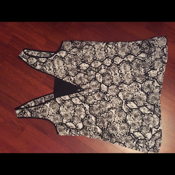 Express Black and White Top