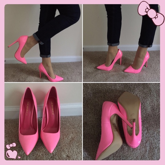 LA Republic Shoes - Hot pink patent leather pumps ! Size 7