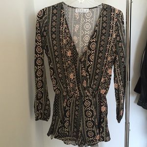 Printed romper from boutique Stella Laguna Beach