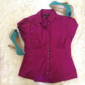 Banana Republic Orchid Stretch Button-Down