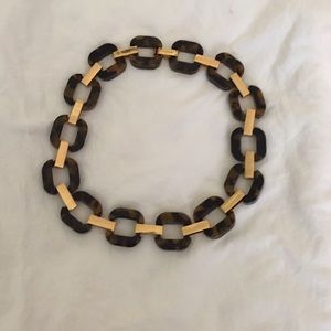 JCrew tortoise shell chain necklace