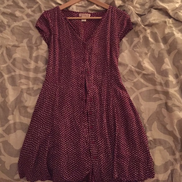 Urban outfitters maroon floral dress